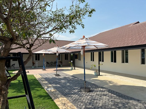 บรรยากาศในศูนย์ดูแลผู้สูงอายุดูชีวารมย์